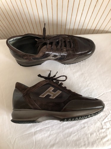 Sneakers hogan marron verni - sneakers,